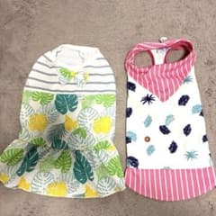 犬用 夏服 2点セット メッシュ素材 ペットウェア　Lサイズ　クールのサムネイル