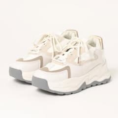 lace ladies 厚底スニーカー　ベージュのサムネイル