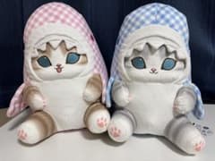 mofusand ギンガムチェックサメにゃん BIGぬいぐるみ 2点セット