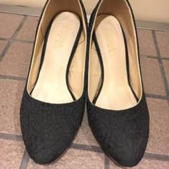 パンプス 黒 ヒールのサムネイル
