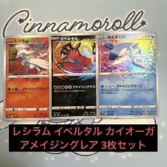 ポケモンカード イベルタル レシラム カイオーガ アメイジングレア