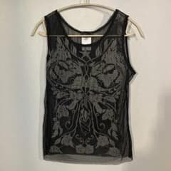 RICHMOND メッシュ タンクトップ ブラック