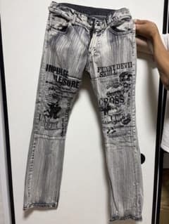 プリント デニムパンツ 平成 y2k grunge punkのサムネイル