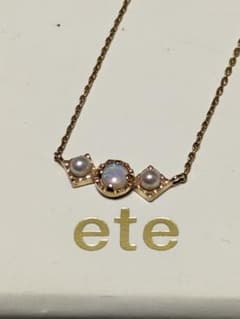 美品★ete K10 YG オパール×淡水パール ネックレス ペンダント ☆美品☆エテ ete K10YG ネックレス オパール 淡水パール 10金 - メルカリ