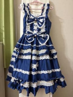 Rose Lace Rococoジャンパースカート+ボンネット - メルカリ