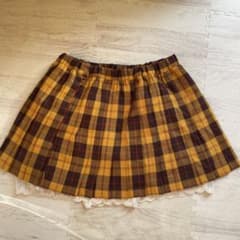 チェック柄 インナーパンツ付き フレアスカートのサムネイル
