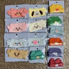 [BTS·BT21]BABY 탄톤 S사이즈용 T셔츠&니트 모자(14점)