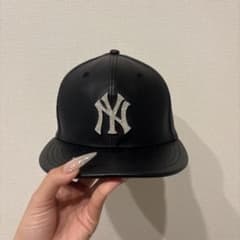NYロゴ レザーベースボールキャップ 59FIFTY 7 3/8のサムネイル
