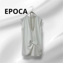 EPOCA タックブラウス ノースリーブ ホワイト - メルカリ