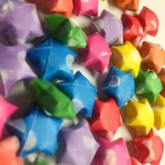 ★ドット・チェック柄ラッキースター(シャワースター)300個セットのサムネイル