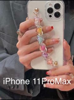 ハート♡ビーズストラップ付きケースのサムネイル
