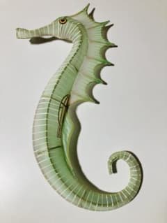 Petit Pan』ペーパークラフト☆タツノオトシゴモビール（グリーン