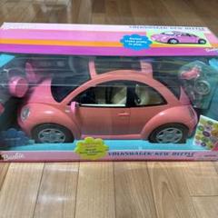 Barbie - 新品未使用　バービー　フォルクスワーゲン　ニュービートル　車　ミニカー　ピンク 新品未使用 バービー フォルクスワーゲン ニュービートル 車