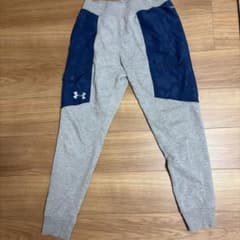 Under Armour キッズ ロングパンツ グレー ネイビーのサムネイル