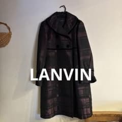 LANVIN ダブルブレストロングコート 40 - メルカリ