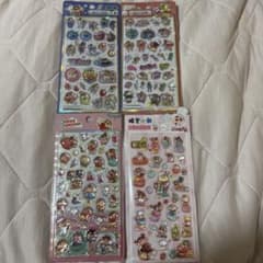 【シール】クレヨンしんちゃん 立体シール 4種セット ぷっくりシール【新品】のサムネイル