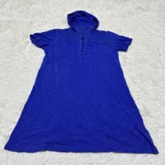 ユニクロ UNIQLO トップス フード付き ブルー系 Mサイズ レディース