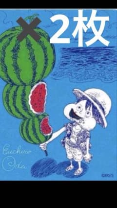 2枚セット　ONE PIECE ナツコミ2026 描き下ろし メタキラカードのサムネイル