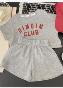 Tシャツ＋半ズボン　セットアップ　 グレー　90cmのサムネイル