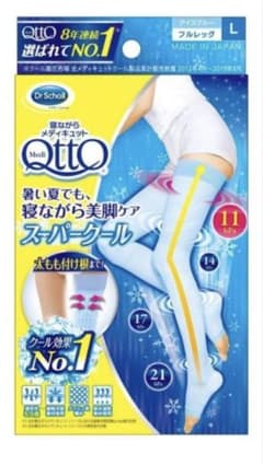 新品未使用品　冷感メディキュット着圧ソックス Lサイズのサムネイル