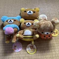 리락쿠마 봉제인형 4종 세트 하치·할로윈·윈터
