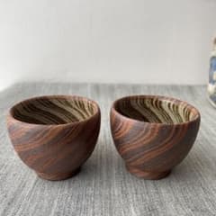 練り込み陶芸 渦巻 作家 陶芸家 千田義昭 ぐい呑み お猪口 2個 - メルカリ