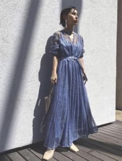 Ameri VINTAGE LADY LACE PLEATS DRESS - メルカリ