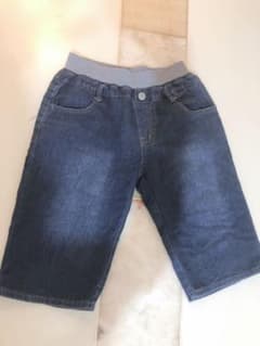 デニムハーフパンツ　夏ズボン　夏服　半ズボンのサムネイル