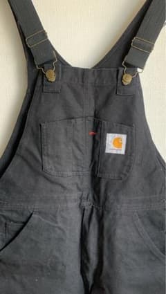 Carhartt ブラックオーバーオール WORK IN PROGRESSのサムネイル