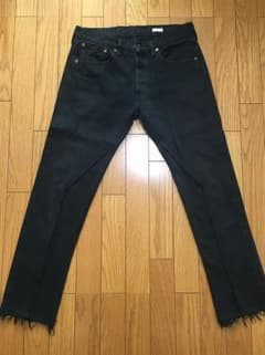 oldpark slit jeans ブラック 501リメイクのサムネイル