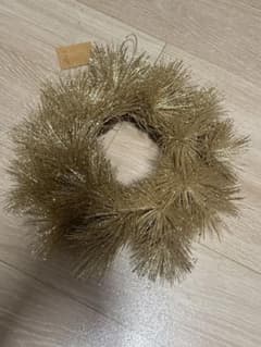 ZARA ゴールド グリッター クリスマスリース ZARA HOME クリスマスリース - メルカリ