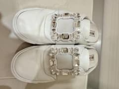 Roger Vivier ビジュー スリッポン ホワイト