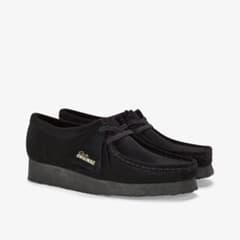 【新品未使用】CLARKS ORIGINALS ワラビー スエード ブラックのサムネイル