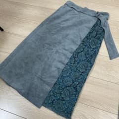 【美品】Mystrada レースコンビラップスカート　サイズ38センチのサムネイル