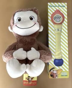 おさるのジョージ　ぬいぐるみ　バブルワンド　セット　【新品・未使用・未開封】