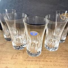 【未使用】ボヘミアクリスタル 一口ビールグラス 5客セット ヴィンテージのサムネイル