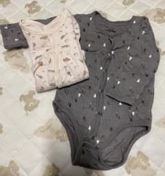 暖か♡ロンパース肌着2点セットのサムネイル