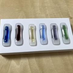 ガラス製 箸置き 6個セットのサムネイル