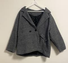 GRL グレンチェックツイードジャケット グレーのサムネイル