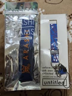 嵐　ストラップとラゲッジマーク　青のサムネイル