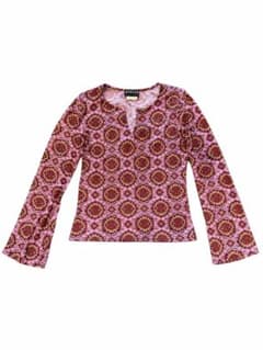 【美品】MORGAN DE TOI 長袖 ペイズリー ピンク Y2K レトロのサムネイル