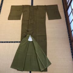 正絹　小紋　下がり藤のサムネイル
