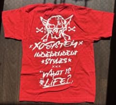 XOSYSTEM スカルプリントTシャツ レッドのサムネイル