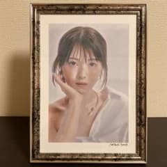 女優画⑦額装品　額縁寸法33cm×24cm　パステル、水彩、色鉛筆画 女優画⑦額装品 額縁寸法33cm×24cm パステル、水彩、色鉛筆画 - メルカリ