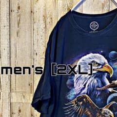 CB-2［DOM］カラーイーグルプリントTシャツmen's［2XL］
