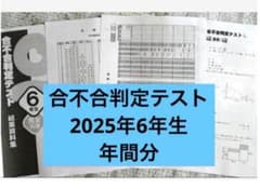 2025年】合不合判定テスト6年生 年間分 - メルカリ
