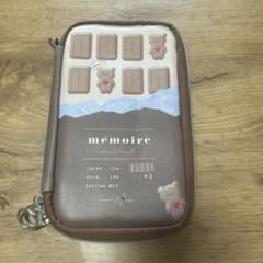 mémoire チョコレート柄 ポーチ ペンケースのサムネイル