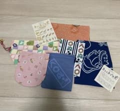 ディズニー 巾着袋 風呂敷 手ぬぐい 6点セット 和柄 ミッキーのサムネイル