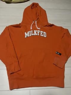 MILKFED. ロゴ刺繍 プルオーバーパーカー オレンジのサムネイル