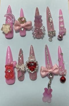 ネイルチップ　付け爪　キッズ子供ギャルのサムネイル